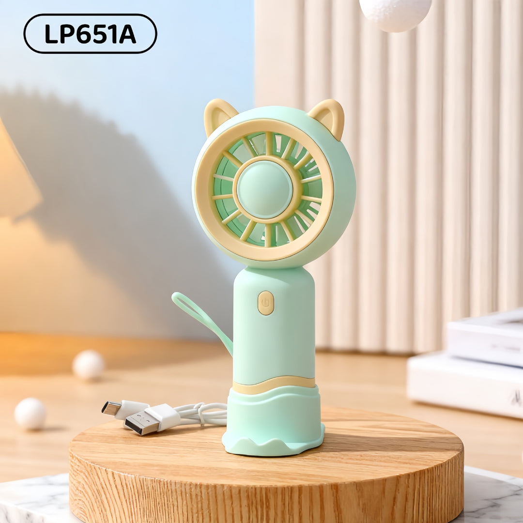 Women Portable USB Hand Fan with Cute Designs Kalsten