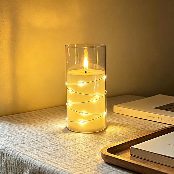 LED Scented Candle with Flame Effect Kalsten
