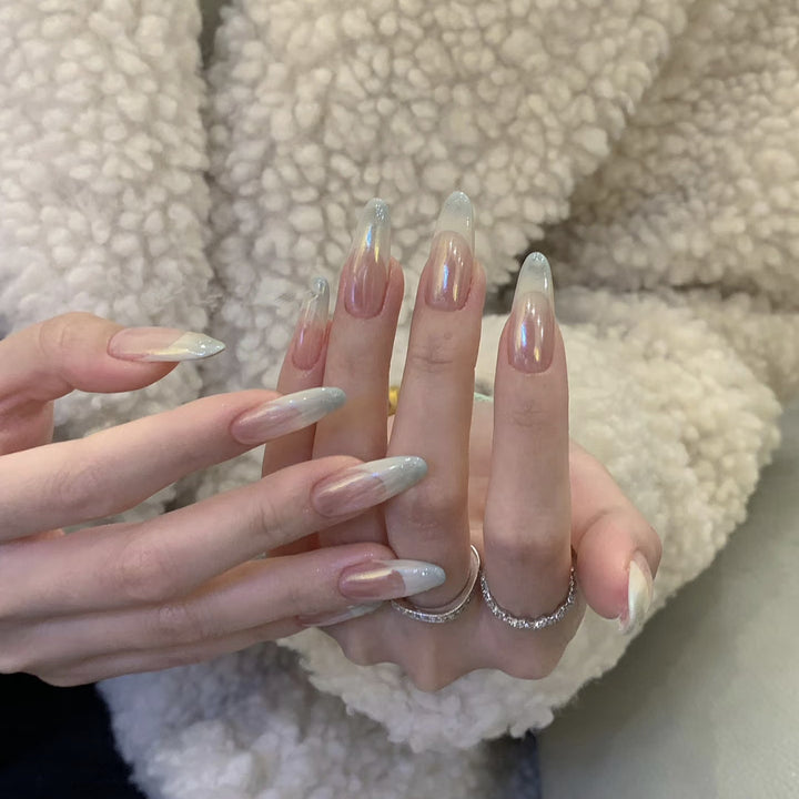 Acrylic Nails with Shimmering Effect Kalsten
