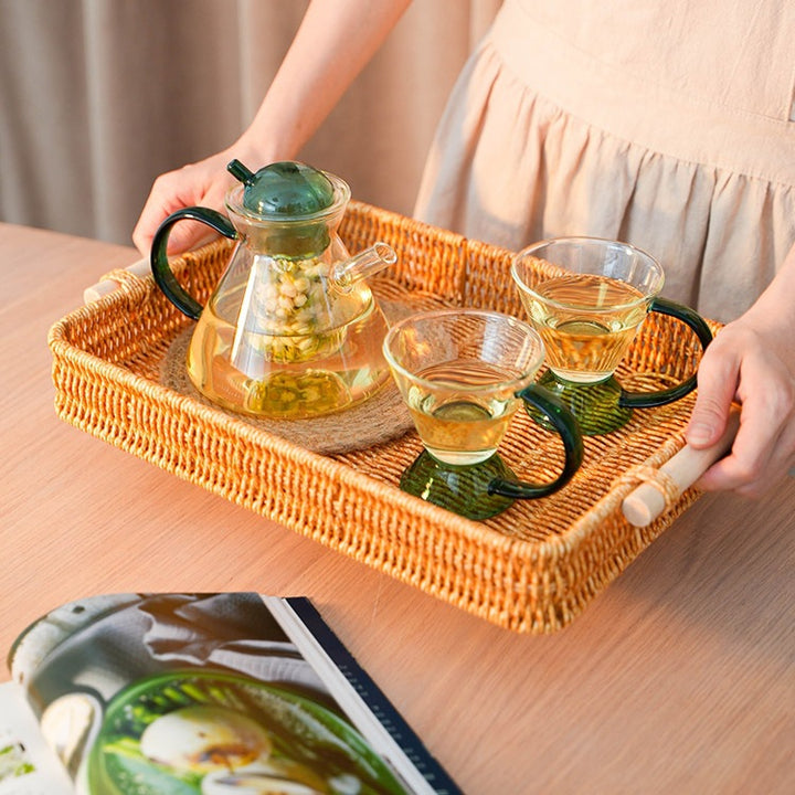 Handwoven Serving Tray Kalsten