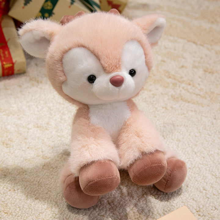 Soft Plush Sitting Deer Stuffed Animal with Ultra-Soft Fur Kalsten