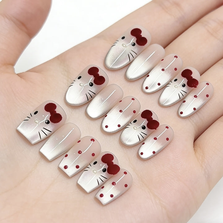 Cartoon-Themed Press-On Nail Art Set Kalsten