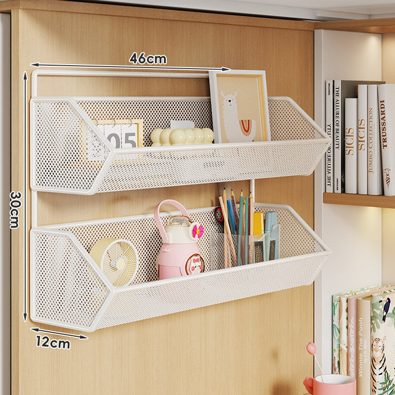 Clip-On Mesh Cabinet Edge Storage Basket Organizer