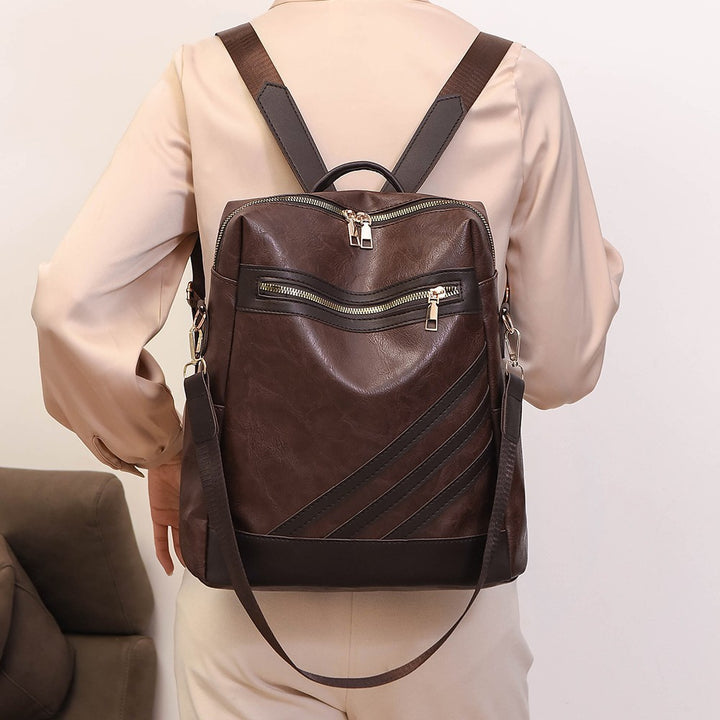 Fashionable Leather Backpack Kalsten