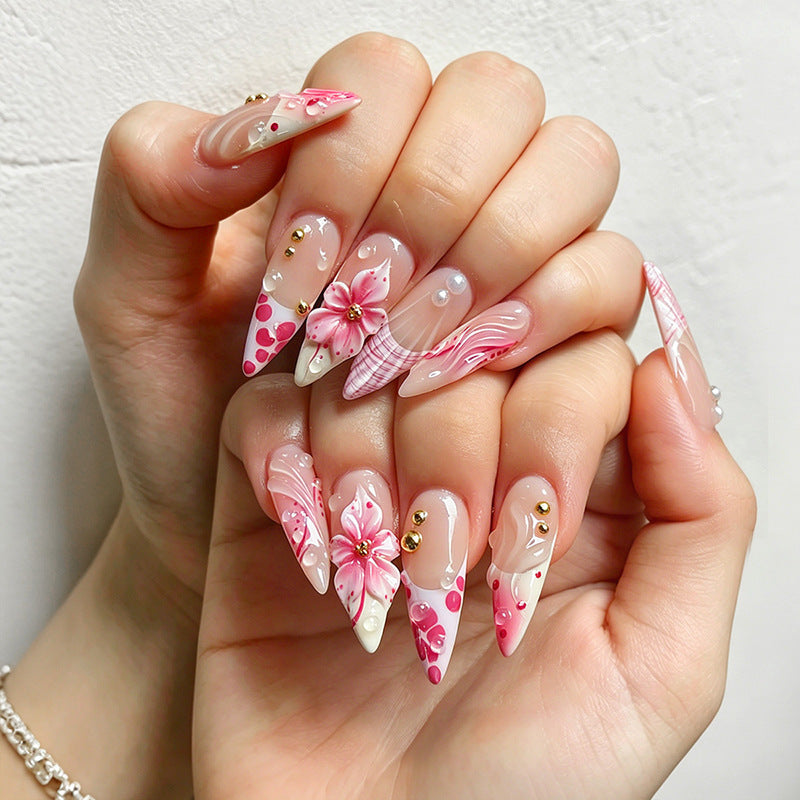 Artistic Floral Inspired Press-On Nail Set kalsten