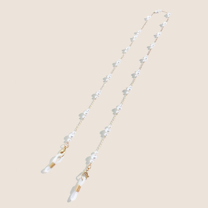 Pearl-Embellished Eyewear Chain Kalsten