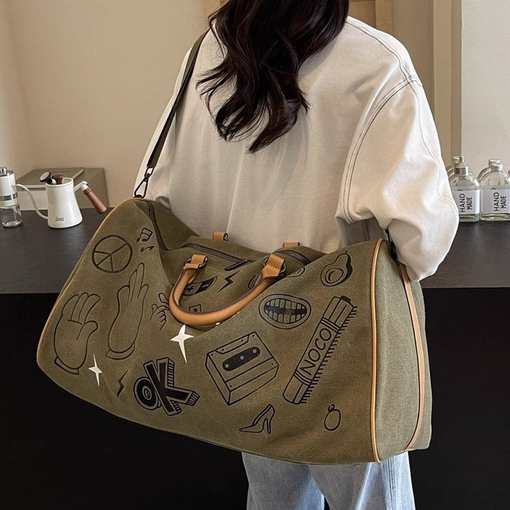 Fun Patterned Weekender Duffle Bag Kalsten