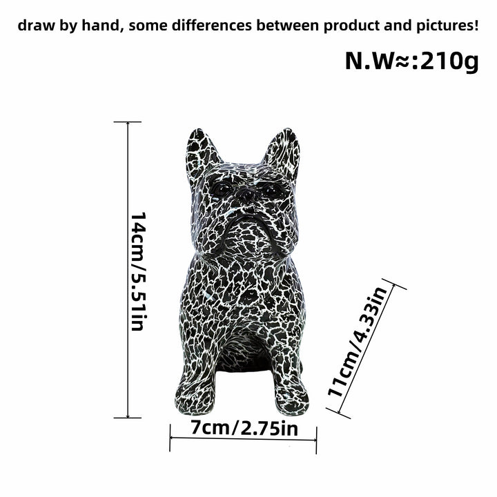 Artistically designed bulldog figure Kalsten
