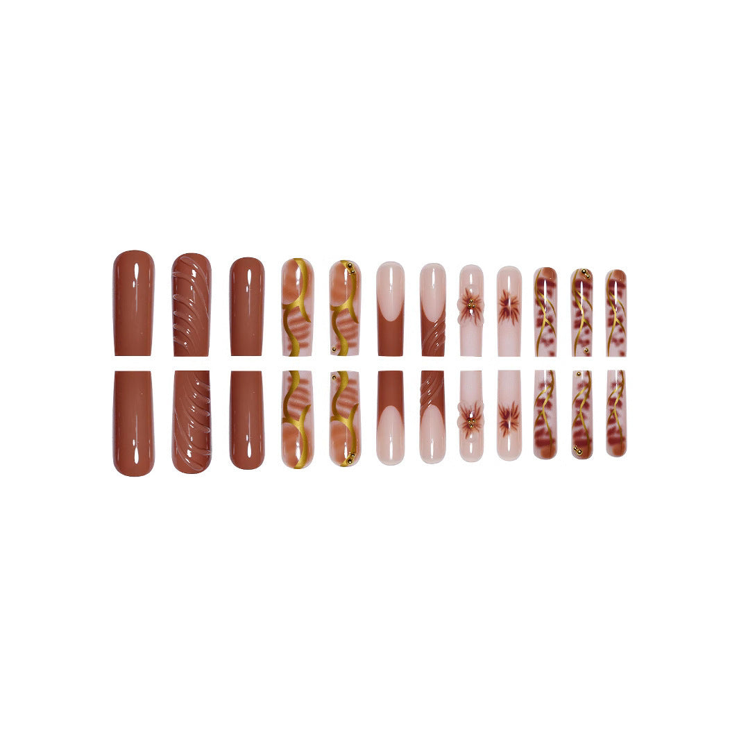 Floral Nail Art Extensions Kalsten