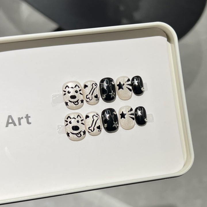 Playful Themed Press-On Nail Set Kalsten