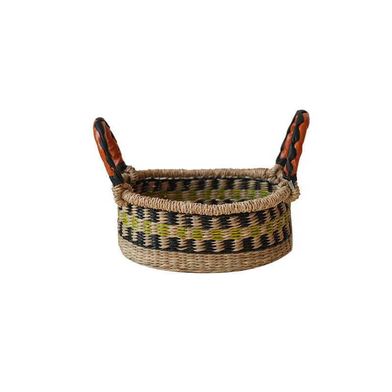 Handmade storage basket made of natural materials Kalsten