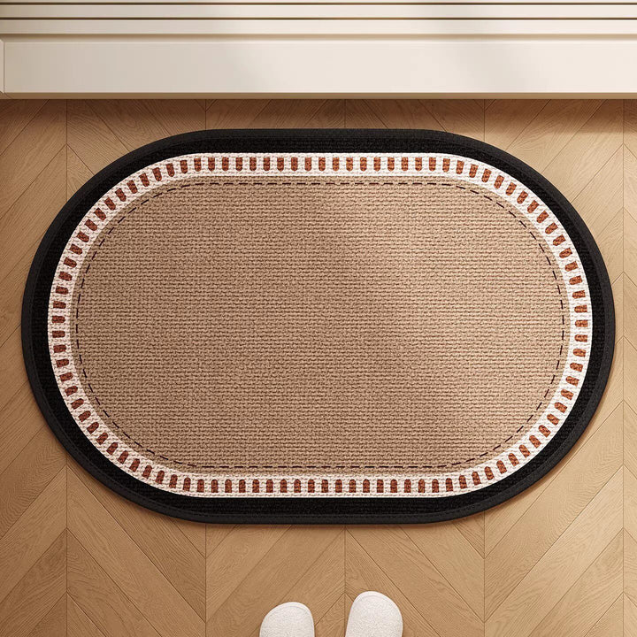 Decorative Bath Rug with Whimsical Dog Design