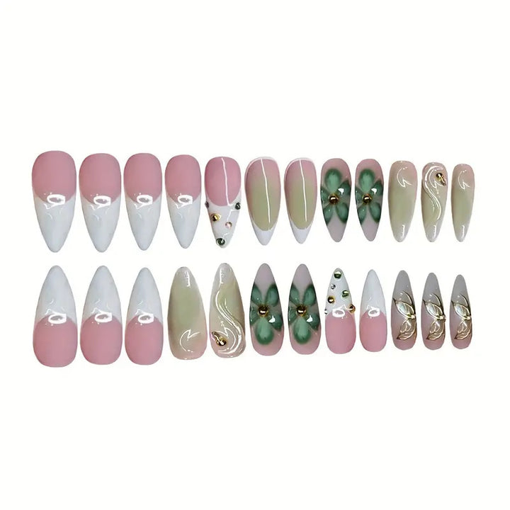 Premium 3D Decorative Press-On Nail Extensions Kalsten