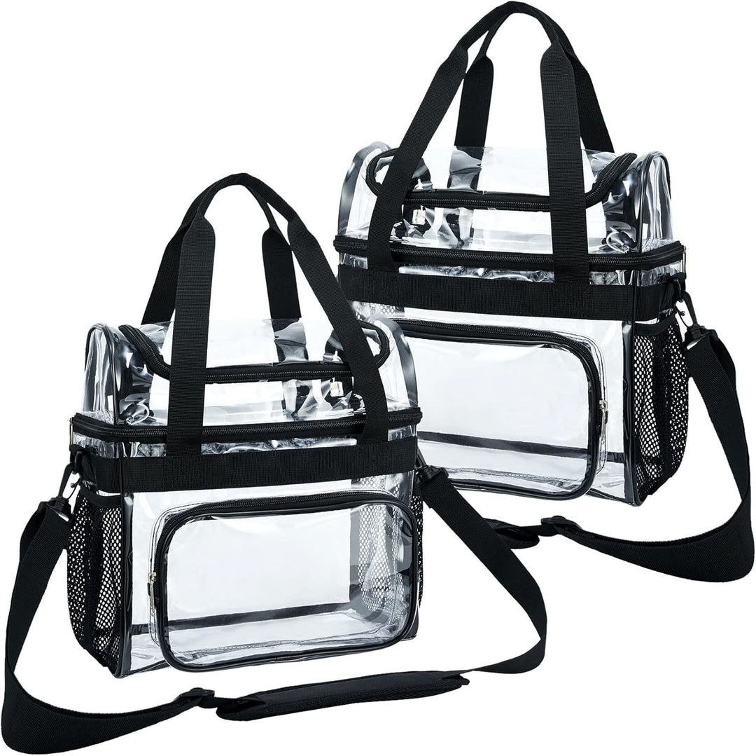 Transparent tote bag with breathable mesh inserts Kalsten