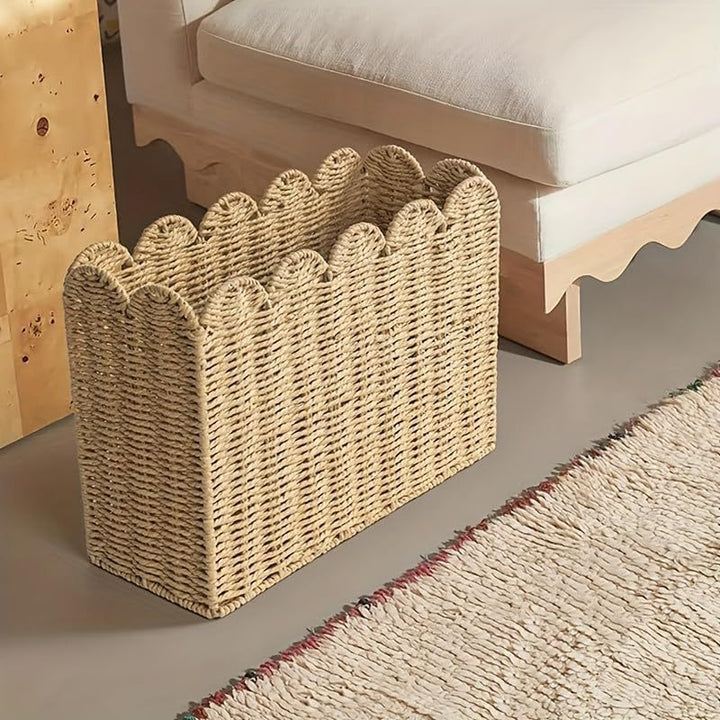 Practical Storage Basket Made of Natural Materials Kalsten