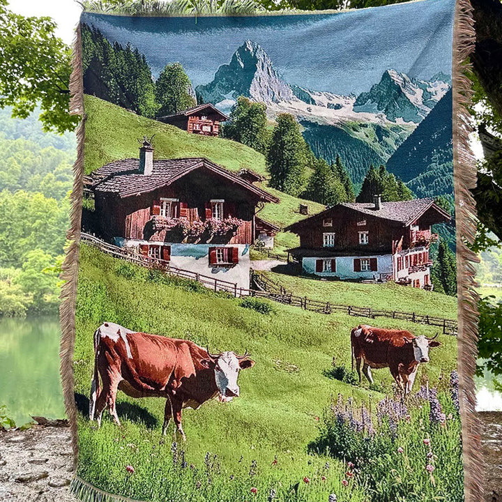 Scenic Landscape Throw Blanket