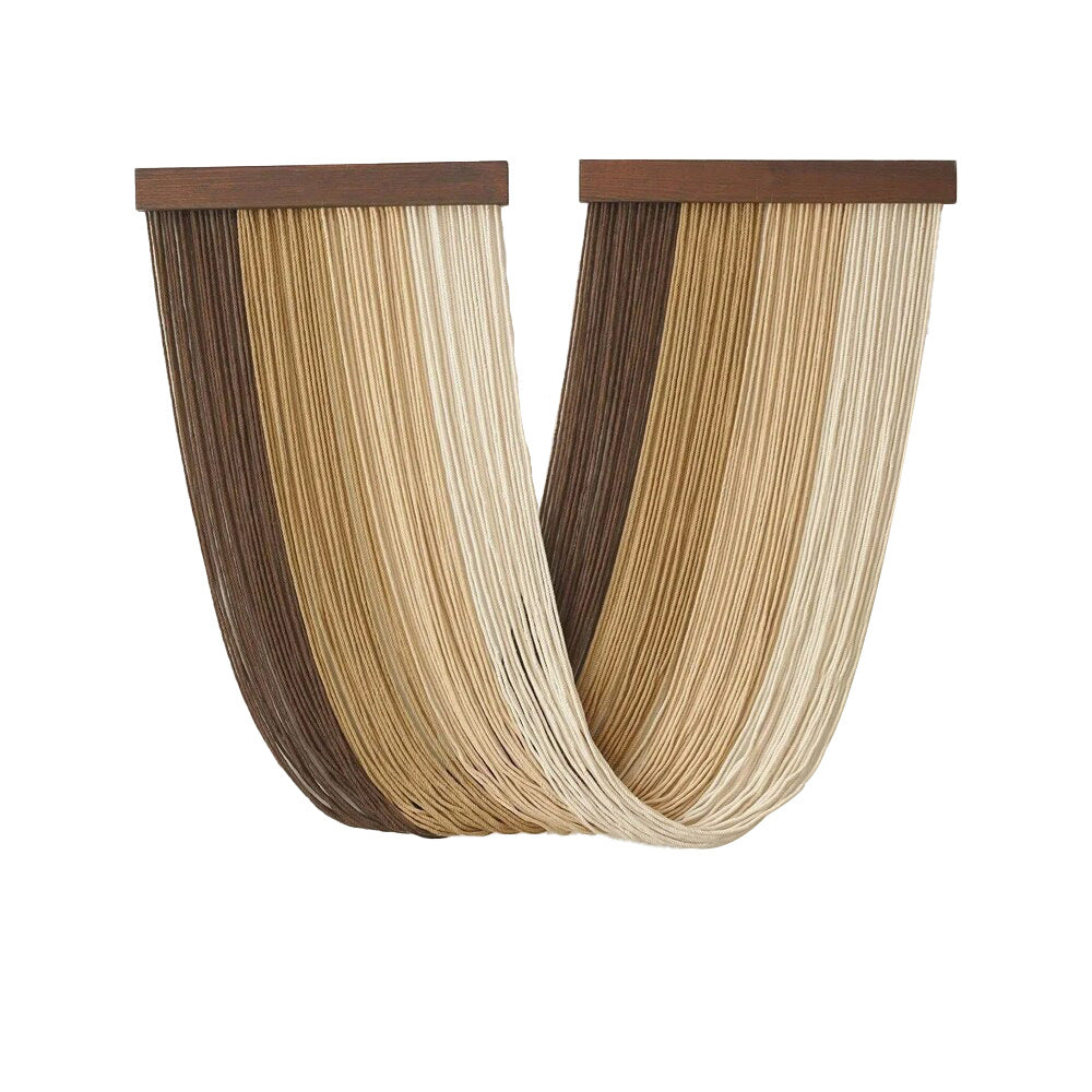 More elegant macrame wall hanging with wooden frame