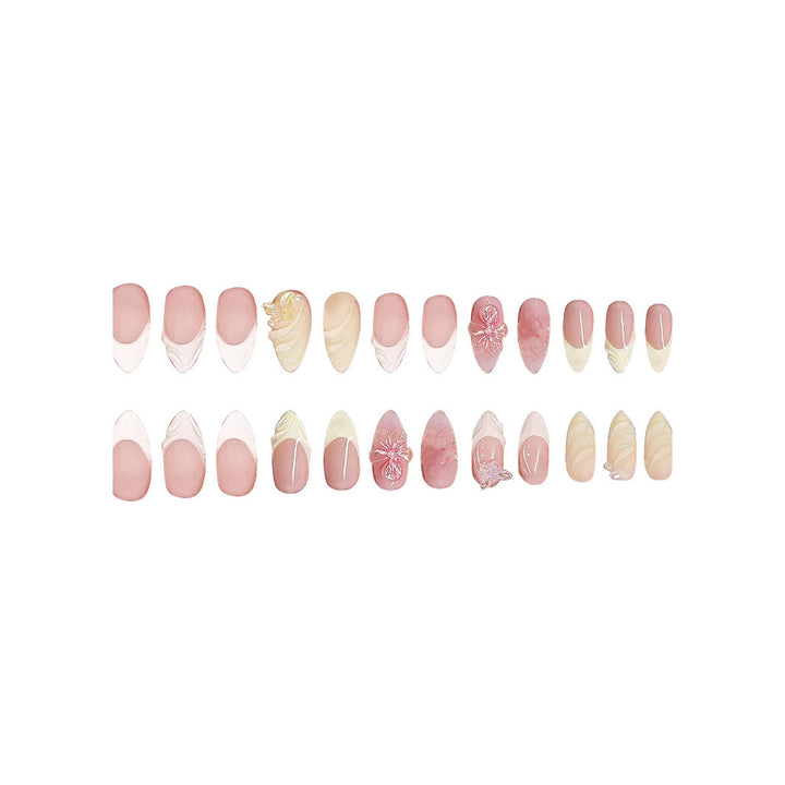 Elegant Floral Design Press-On Nails Kalsten