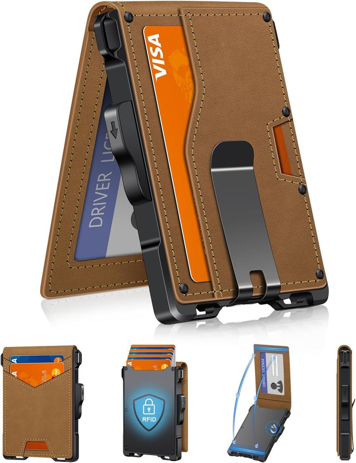 Ultra-Slim RFID-Blocking Cardholder Wallet Kalsten