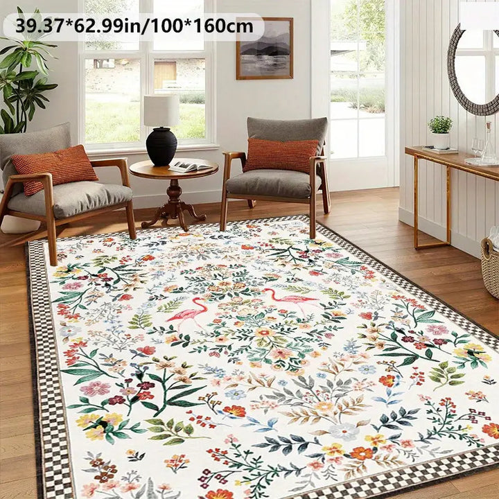 Floral Pattern Decorative Area Rug