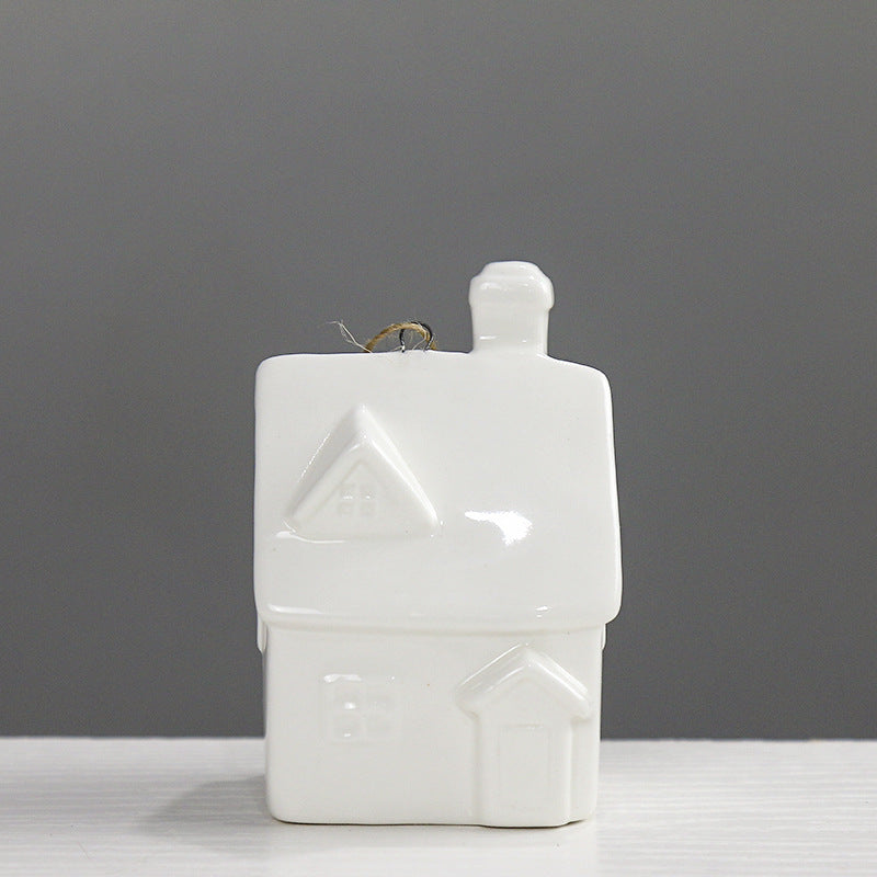 Decorative Ceramic House Figurine Kalsten