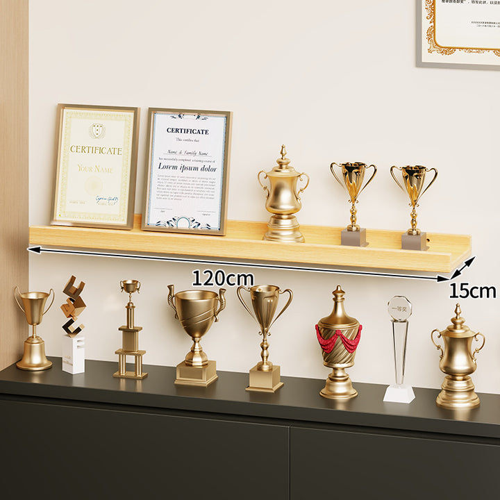 Wall-Mounted Floating Display Shelf Lacquered High-Gloss MDF
