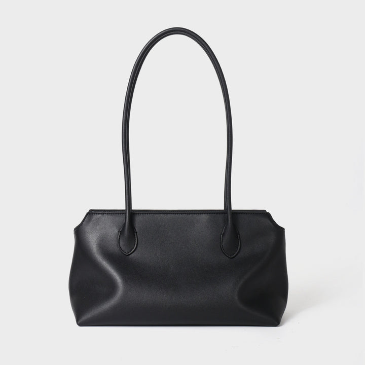 Slim Minimalist Shoulder Tote Bag with Long Straps
