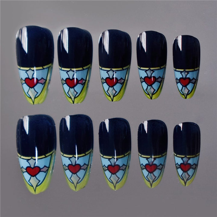 Stained Glass Inspired Press-On Nails Kalsten