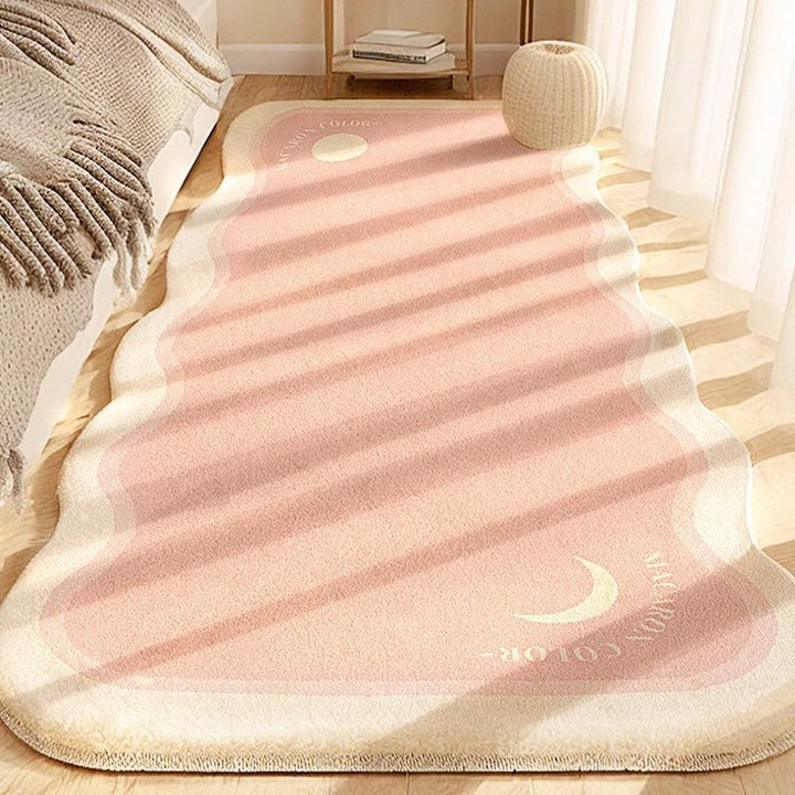 Artistic Wavy Edge Area Rug for Home Decor