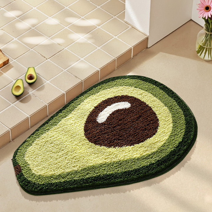 Playful Fruit-Themed Bath Rug Kalsten