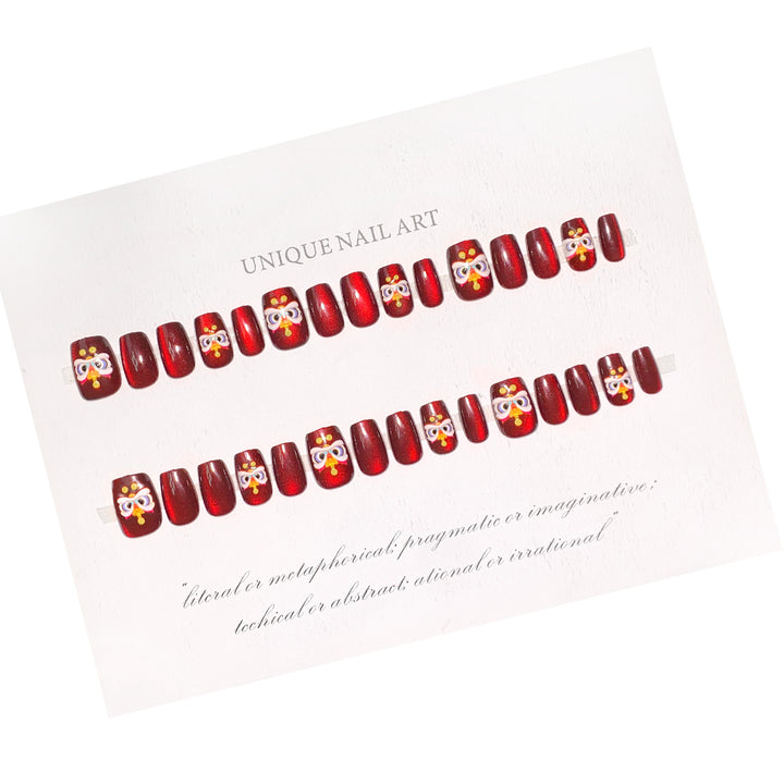 Festive Character-Themed Press-On Nails Kalsten