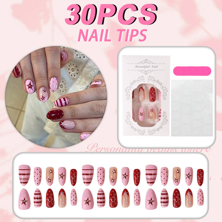 Decorative Star Design Press-On Nail Set Kalsten