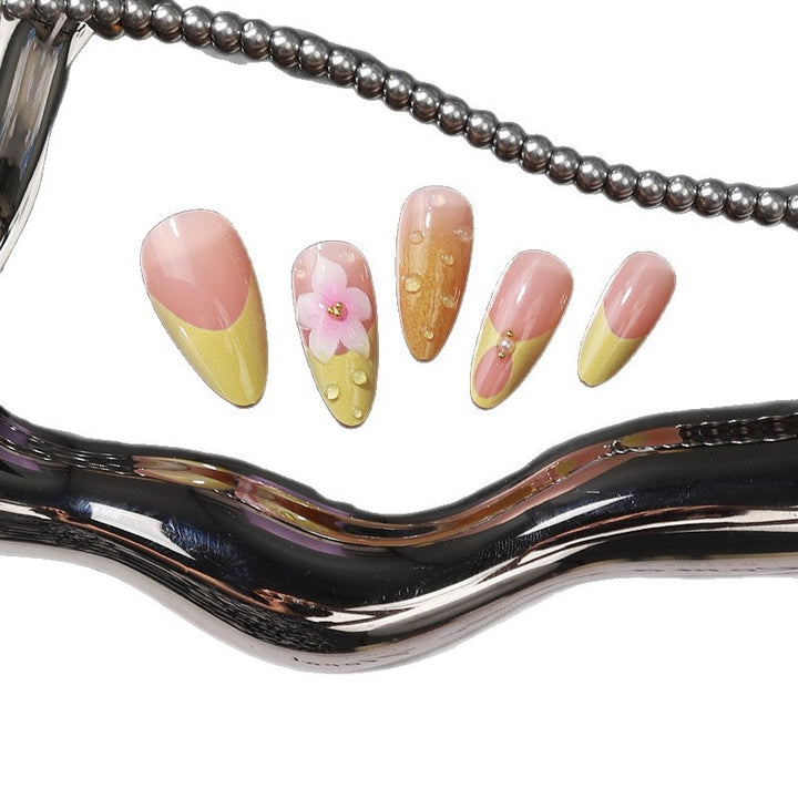 Artistic Floral Tip Press-On Nails Kalsten