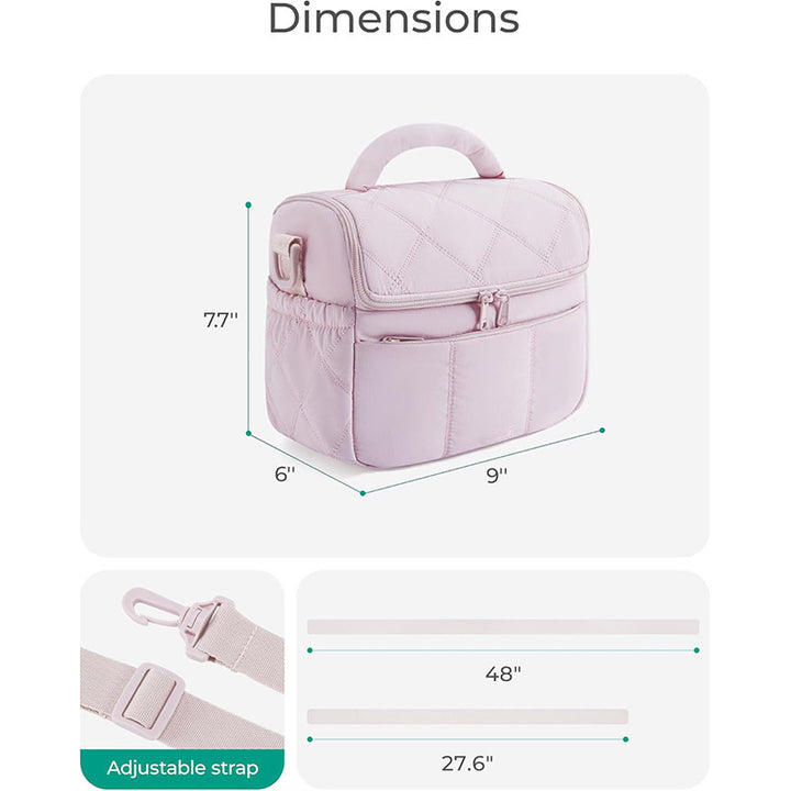 Padded cosmetic bag with multiple compartments Kalsten