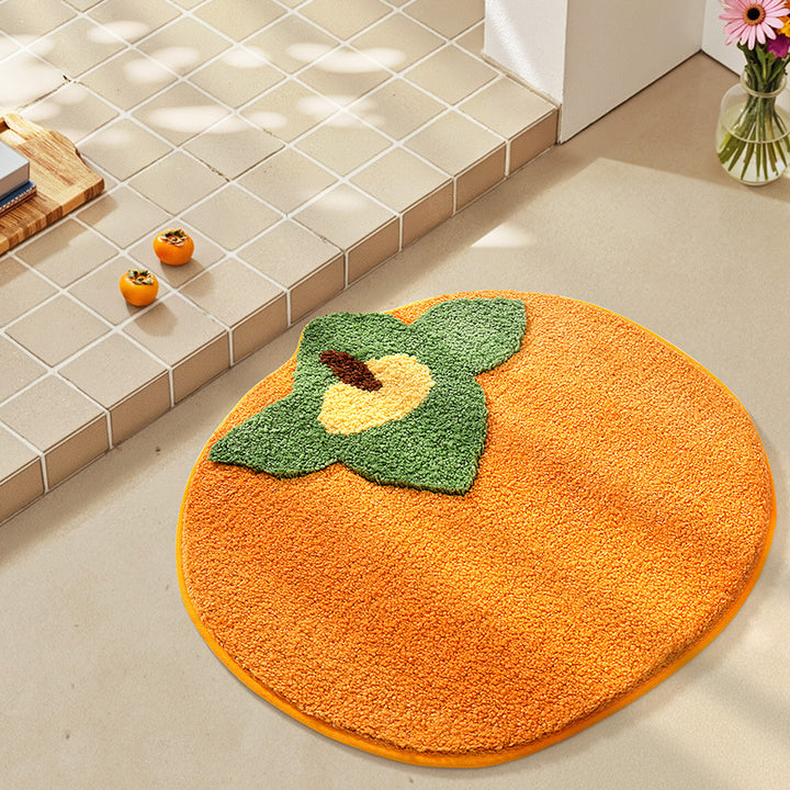 Playful Fruit-Themed Bath Rug Kalsten