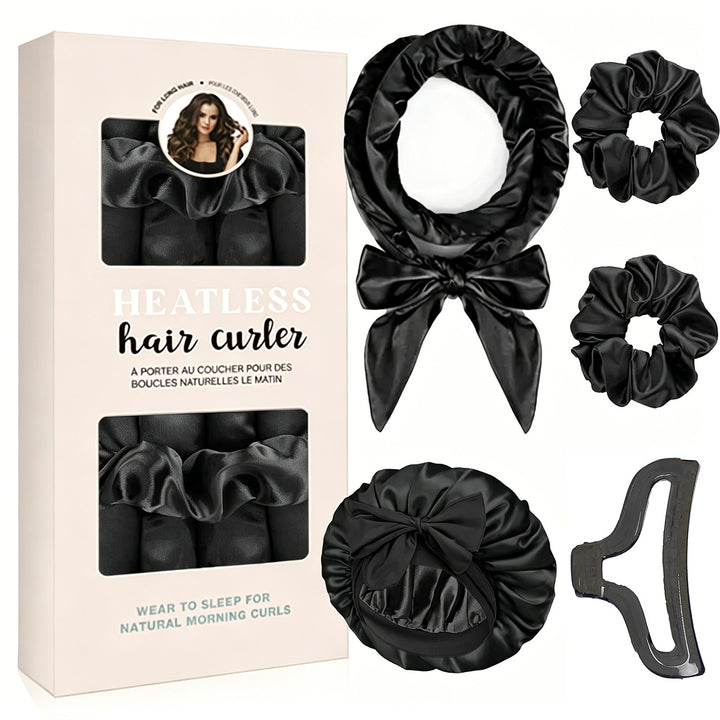 Satin Heatless Hair Curling Set