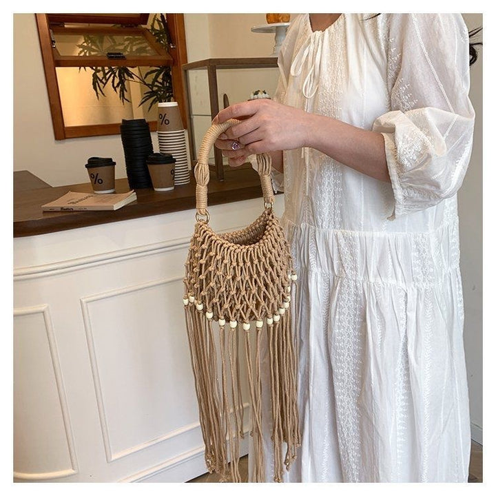Artisanal macramé shoulder bag Kalsten
