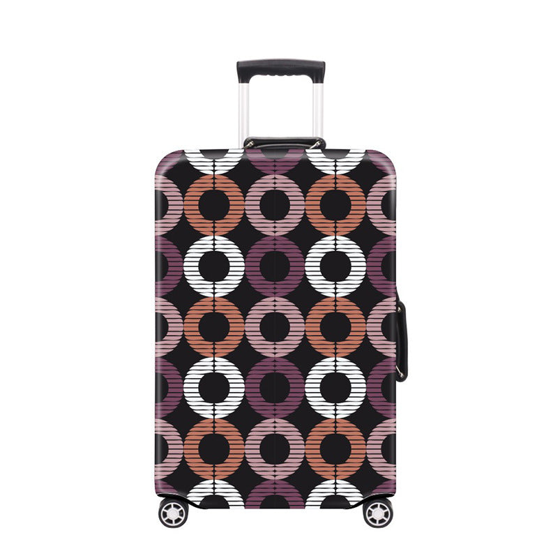 Women's Hard Shell Suitcase with Modern Geometric Design Kalsten
