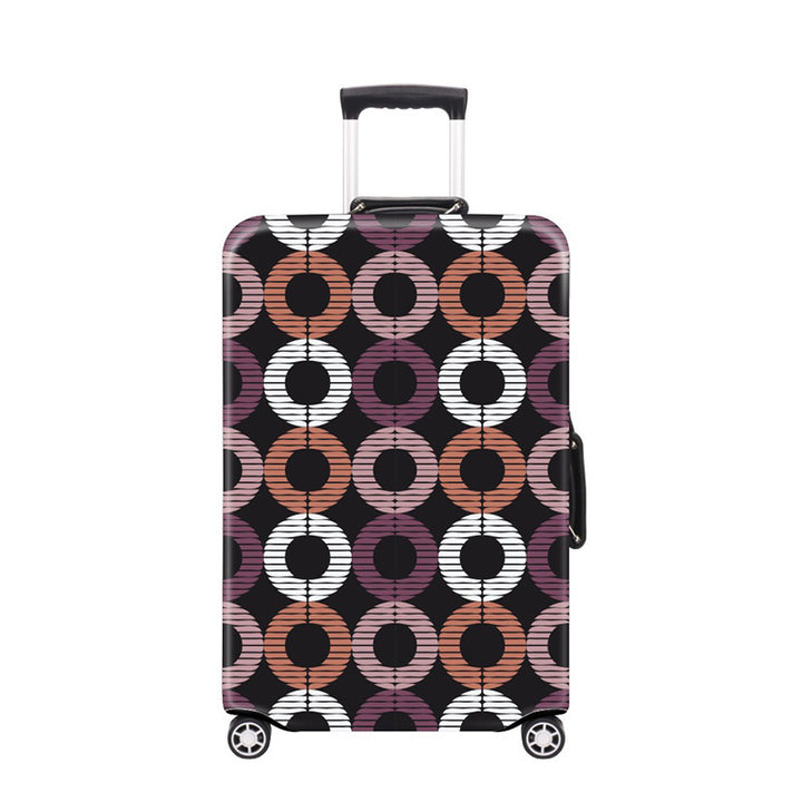 Women's Hard Shell Suitcase with Modern Geometric Design Kalsten