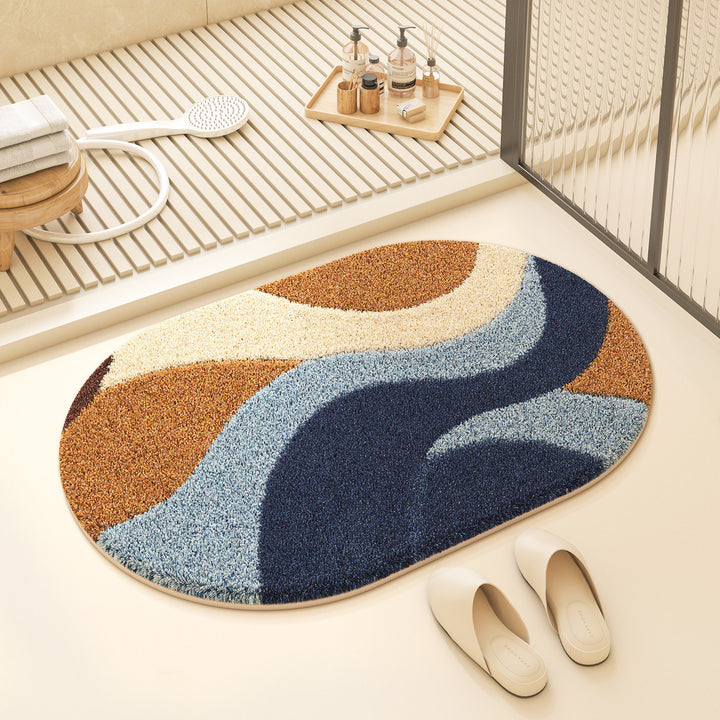 Colorful Geometric Design Bath Mat Kalsten
