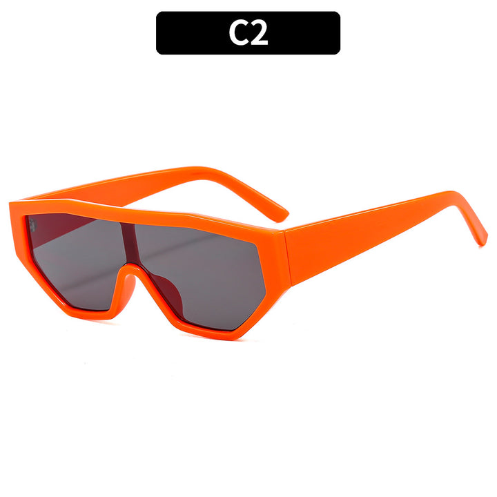 Futuristic Wide Frame Shield Sunglasses