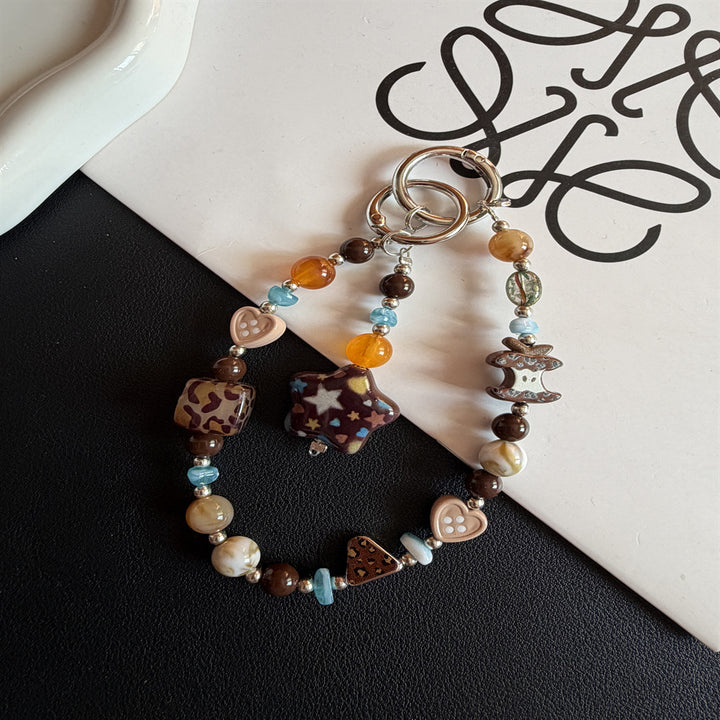 Decorative Beaded Charm Keychain Kalsten 1790135022