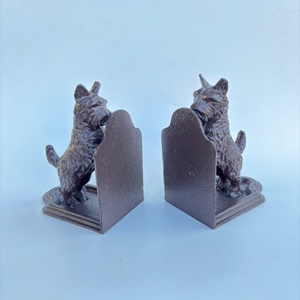 Decorative Cast Iron Dog Bookends