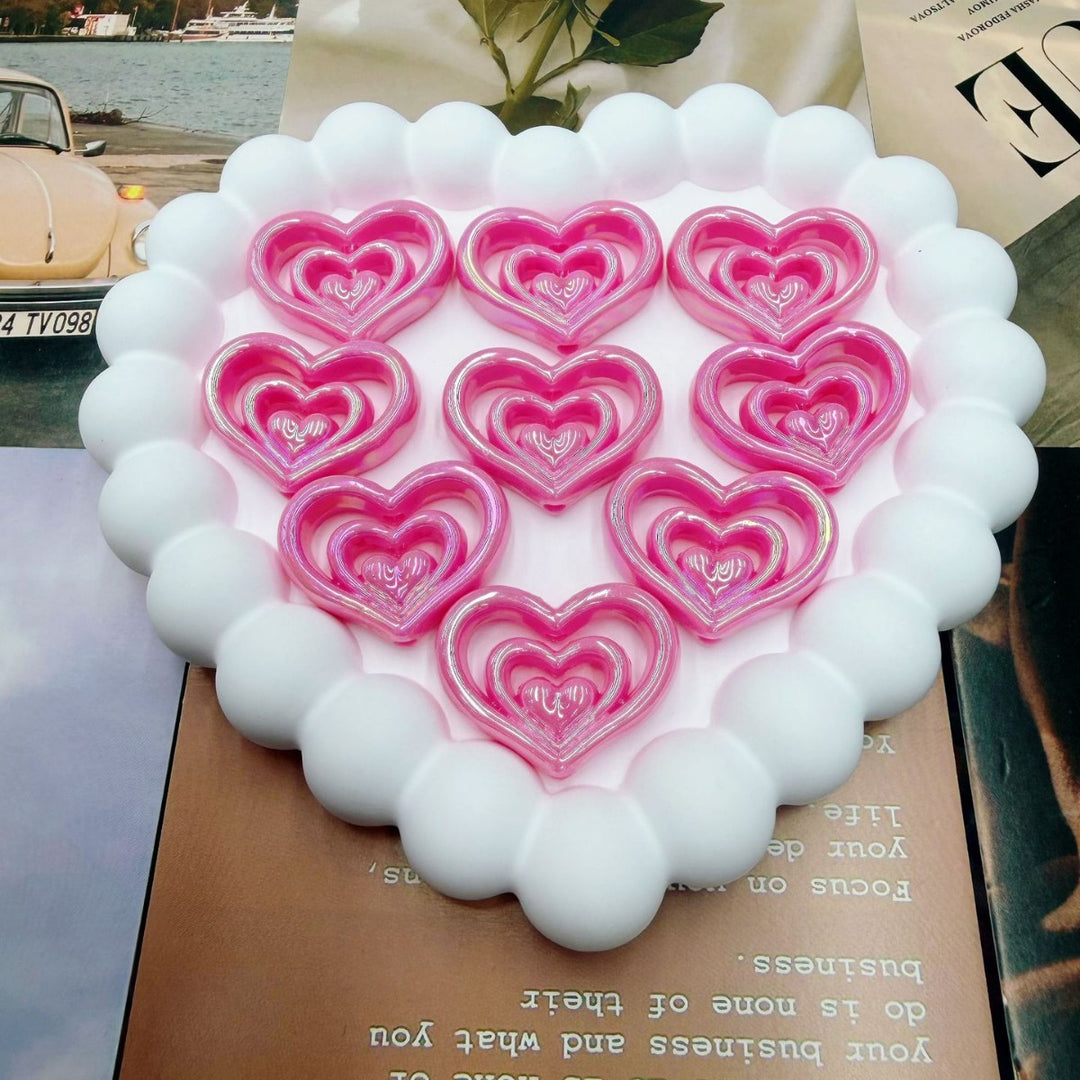 Decorative Heart-Shaped Resin Candle Holder kalsten