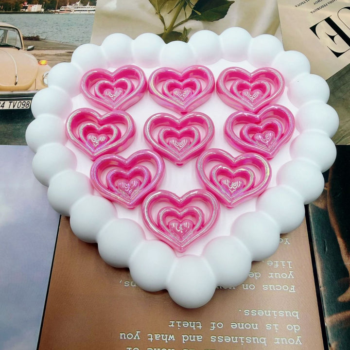 Decorative Heart-Shaped Resin Candle Holder kalsten