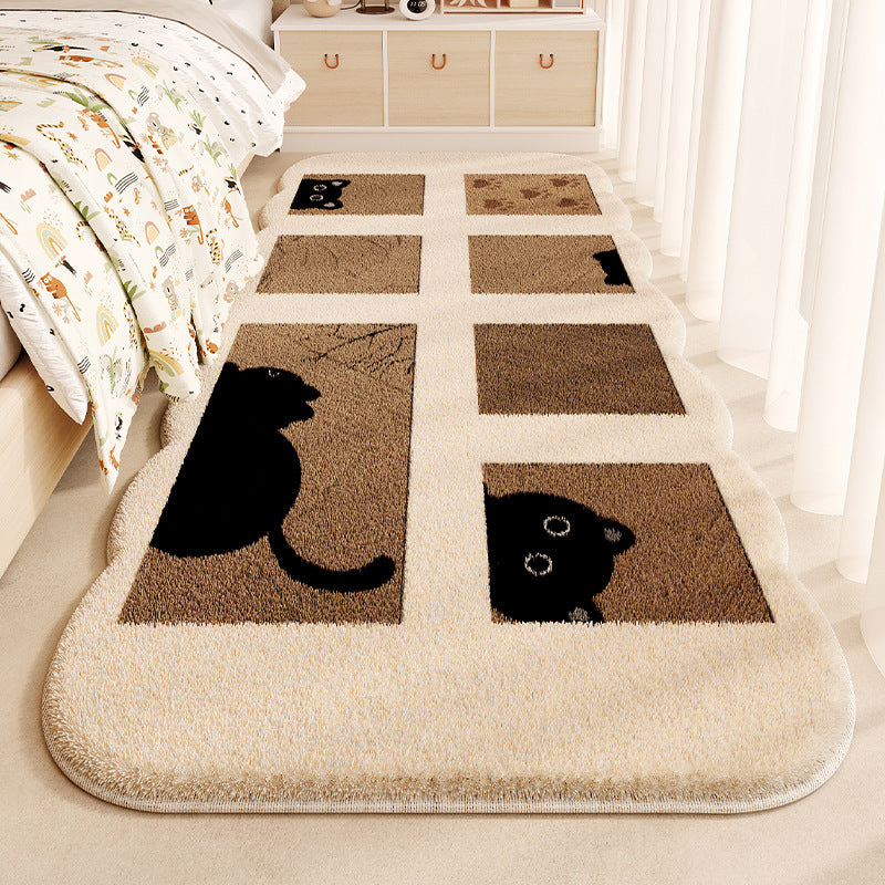 Children's Fun-Themed Plush Area Rug for Home