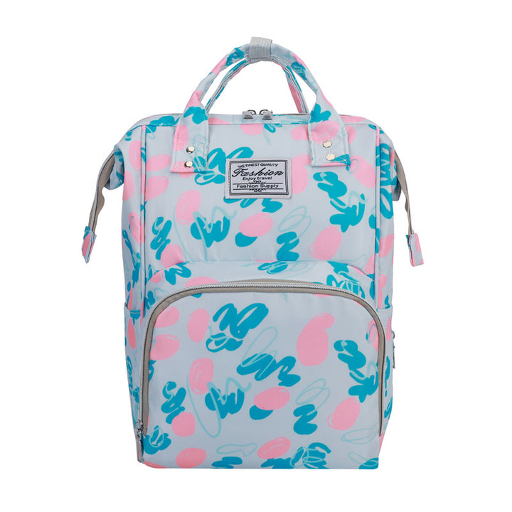Floral Print Multi-Functional Diaper Backpack Kalsten