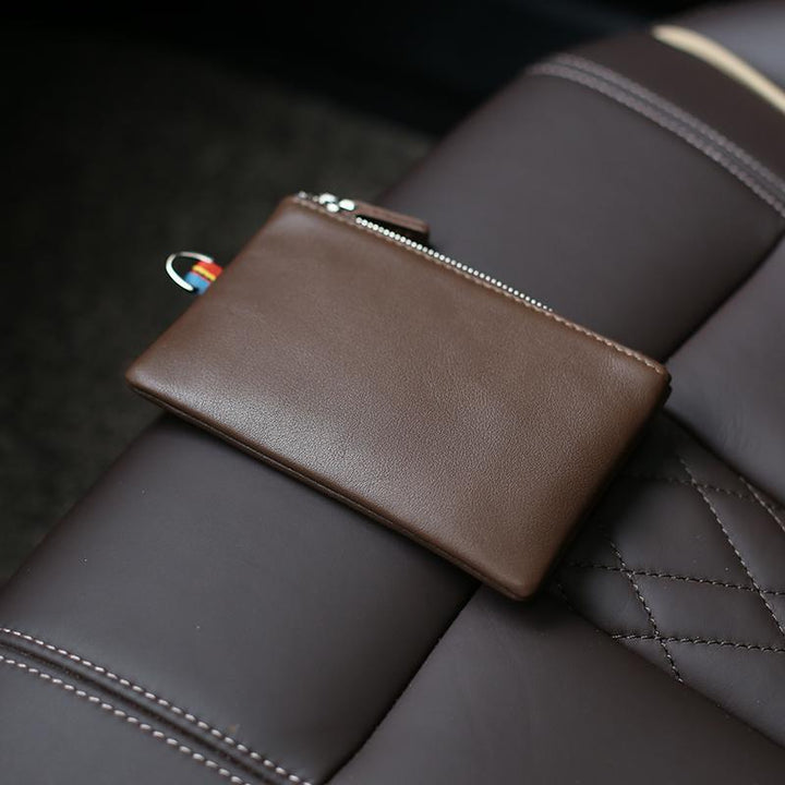 Zippered Leather Cardholder Kalsten
