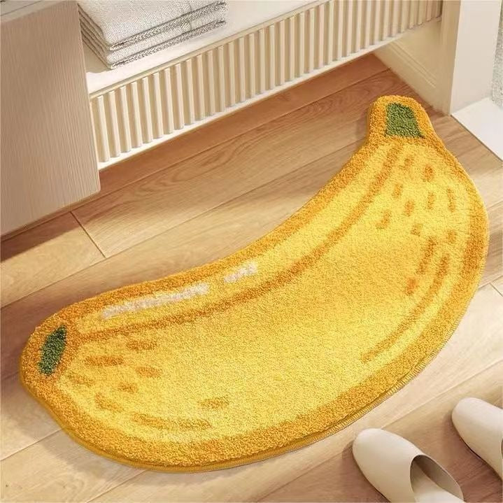 Avocado Shape Plush Bath Mat
