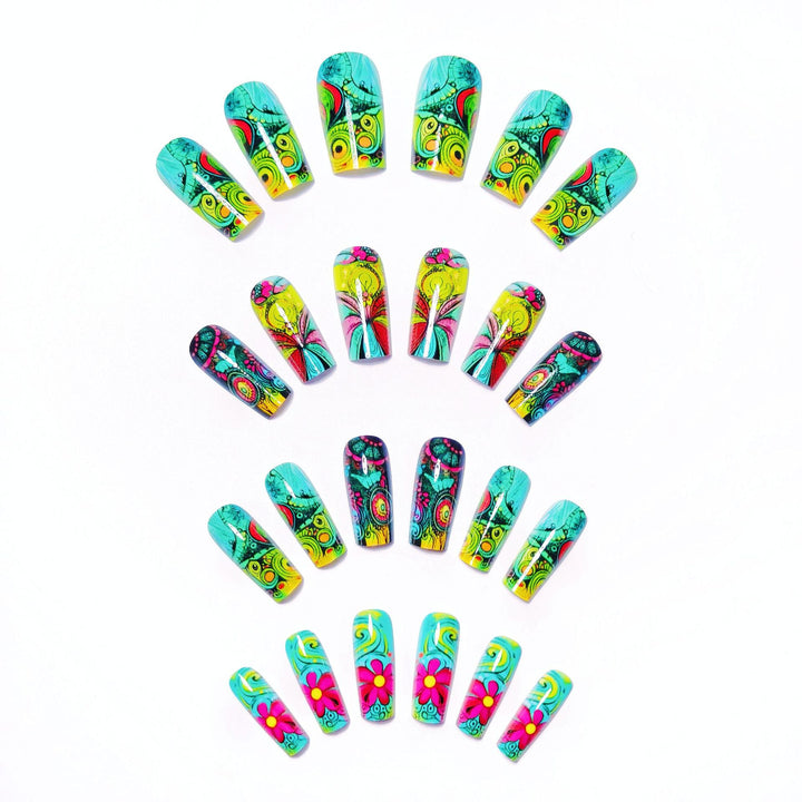 3D Artistic Floral Nail Art Kalsten